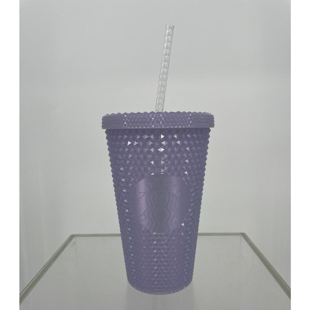 2021 Starbucks Holiday Winter Iced Lilac 16 oz Cold Cup Tumbler Studded
